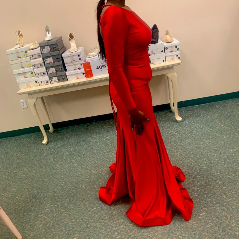 Prom dress color red